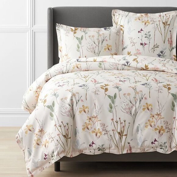 Peyton Premium Smooth Sateen Duvet Cover - Multi Full